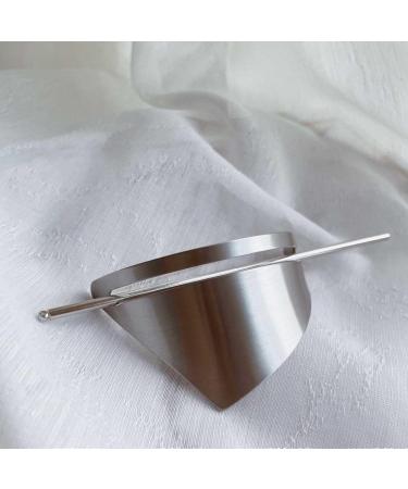 Cubahop Vintage Triangoli Metal Hair Barrettes Geometry Smooth irregolari Hair Accessories Hair Stick Pins for Women and Girls (Silver) - Buy Online on GoSupps.com