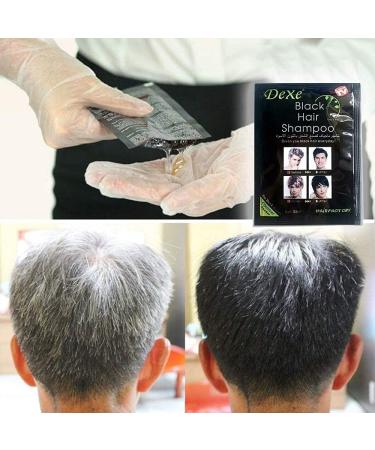 10 PCS Black Hair Dye Shampoo 250ml - Instant & Natural Ingredients - Lasts 30 Days - Easy to Use - Great Choice for Men & Women - Buy Online on GoSupps.com