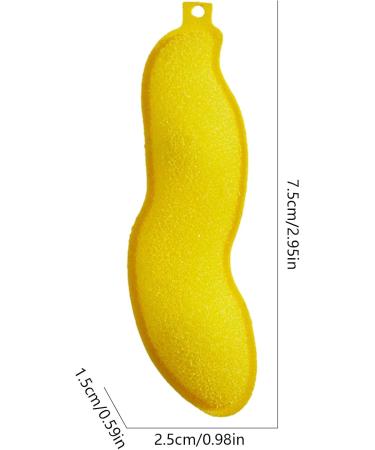 Bottle Cleaning Sponge Reuseable Beans-Shaped Bottle Cleaning Sponge Cute Heat Resistance Bottles Sponge for Internal Cleaning Small Mouth Bottle Internal Cleaning Sponge Yellow - Buy Online on GoSupps.com
