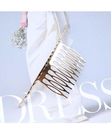 Dervivea Boho Bar Hair Comb Barrette Minimalist Gold Hair Comb Geometry Hair Clip Comb Metal Hair Piece Accessories for Women and Girl Headdress - Buy Online on GoSupps.com