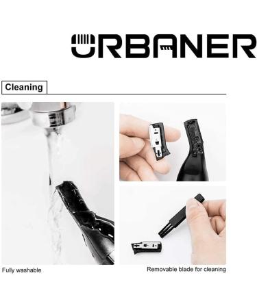 URBANER Battery Operated Waterproof Eyebrow Trimmer for Men Compact Electric Beard Razor Portable Facial Hair Clipper Safe Blade Lightweight Gifts MB-062 - Buy Online on GoSupps.com