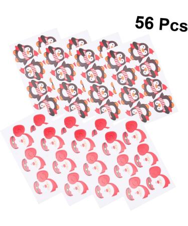 Cabilock 56 Pcs Card Candy Penguins Lollipop Decoration Card Perpetual Desk Calendar Animal Cards Wedding Decoration Lollipop Paper Cards Decor Cards Decorate Red Christmas - Buy Online on GoSupps.com