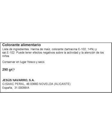 Carmencita Food Colorant Paella Coloring 290g Jumbo Size Yellow Rice Coloring Gluten Free - Buy Online on GoSupps.com