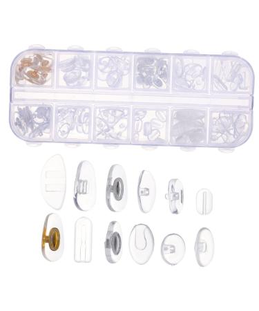 Healeeved 1 set accessories for glasses screws glasses repair glasses repair set glasses rubber-nose pads glass tips for joints anti-nose pads hole glass