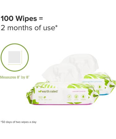 Earth Rated Unscented Dog Wipes - 100 Biodegradable Wipes for Clean Paws & Coats - Buy Online on GoSupps.com