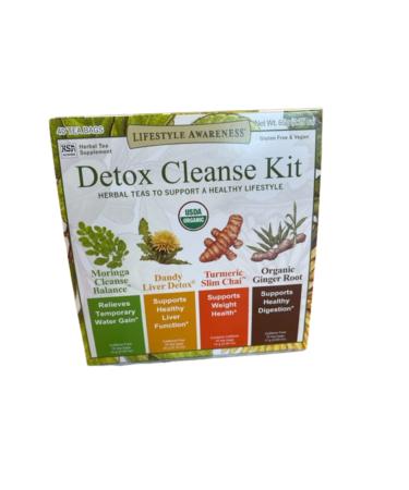 Lifestyle Awareness Detox Cleanse Kit Herbal Teas to Support a Healthy Lifestyle 40 teabags