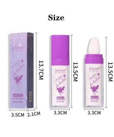 Heykomi Highlighter Powder Stick Set - White Moonbeam, Fairy Pink and Golden Brown - Makeup Highlight Glitter Puff for Face, Body, and Hair - Buy Online on GoSupps.com