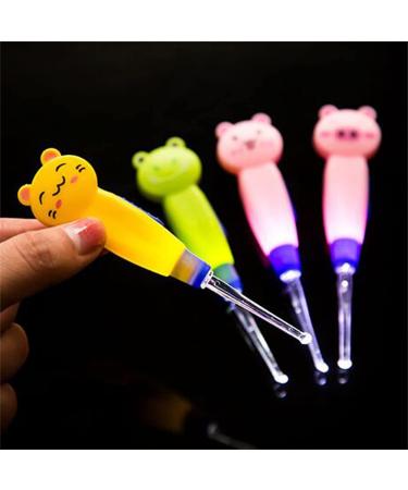 KECENWEL Ear Wax Removal Tool for Baby Use LED Lighting Cute Ear Wax Remover Luminous Earwax Cleaning Kit Children Use Pink Pig - Buy Online on GoSupps.com