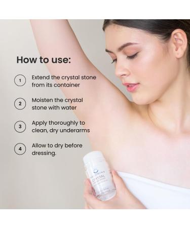 Relumins Crystal Deodorant Potassium Alum Natural Mineral Salt Roll-On Non-Staining and Scent-free Natural Deodorant with 24-Hour Odor Protection 5.3 oz x 3 Bottles - Buy Online on GoSupps.com