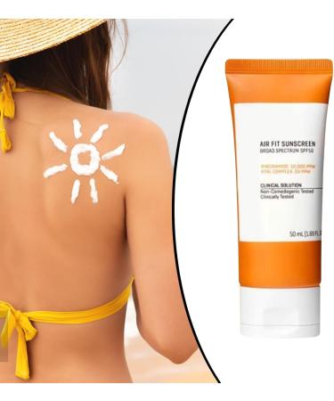 SPF50 Sunscreen light daily facial care for women and girls outdoor waterproof 50 ml - Buy Online on GoSupps.com