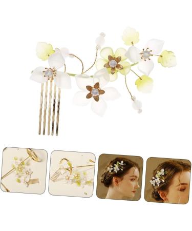 DOITOOL Flower Comb Hair Comb Bridesmaid Hair Accessories Crystal Hair Accessories Flower Decor Flower Headpiece Wedding Decor Wedding Hair Accessories Tiara Beautiful Metal - Buy Online on GoSupps.com