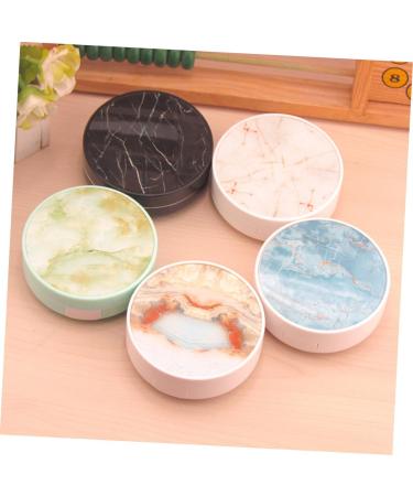 Portable Marble Lentil Container & Desktop Speaker Stand - Healvian | Stylish Marble Glass Case with Invisible Bracket - Green 1PC - Buy Online on GoSupps.com