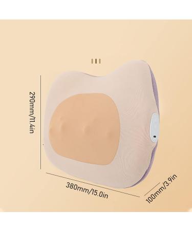 Back Pillow Massager - Love Massage Pillow for Lumbar Support at Home - Yellow Elastic Waist Pillow for Bed & Seat - Buy Online on GoSupps.com