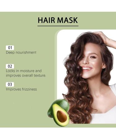 Masque capillaire l'avocat pour les soins intensifs masque de r paration intensive en profondeur nourrit et r pare sec am liore l'hydratation et l' lasticit (2 pcs) - Buy Online on GoSupps.com