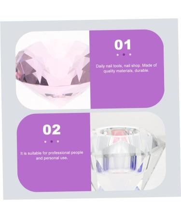 POPETPOP 4 Pcs Nail Art Crystal Cup Hair+braiding+tools Cups Glass Manicures Liquid Cup Crystal Nail Art Cup Diamonds for Nails Nail Art Stand Clear Tumbler White Crystal Matte Glass Nails 5.5x5.5cmx4pcs Pinkx4pcs - Buy Online on GoSupps.com