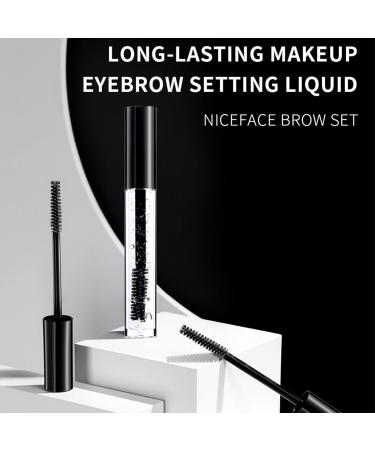 Clear Eyebrow Setting Gel Eyebrow Styling Liquid with Mascara Brush Long Lasting Waterproof Non-Marking Clear Eyebrow Gel - Buy Online on GoSupps.com