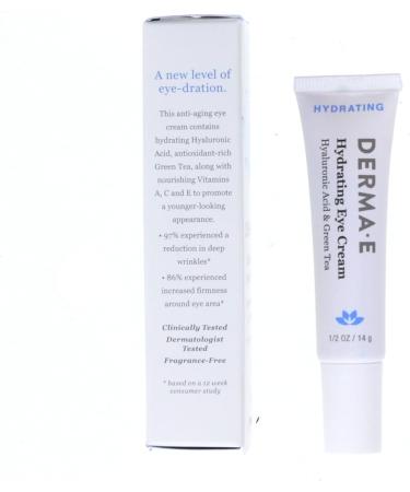 Derma E Eye Cream with Hyaluronic Acid & Pycnogenol - Hydrate & Revitalize | International Shipping Available - Buy Online on GoSupps.com
