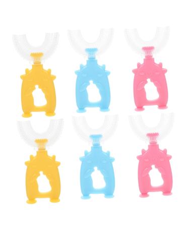 Magiclulu 6st U-shaped toothbrush for children toothbrush for children toothbrush baby toothbrush silicone 360 Maudz HNE cleaning toothbrush cleaning brush children's toothbrush manual