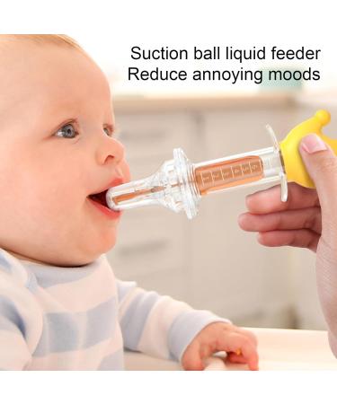 Calakono Yellow Medicine Dispenser for Children | Cute Baby Feeder & Pacifier Medical Dispenser | Ideal for Newborns & Baby Feeding Utensils - Buy Online on GoSupps.com