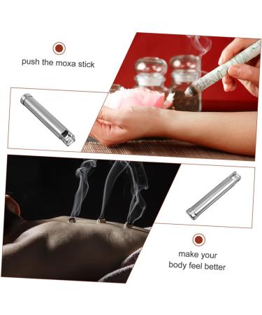 JECOMPRIS 18 Pcs Moxa Pusher Tool Set | Stainless Steel Heater for Acupuncture & Herbal Therapy - International Shipping Available - Buy Online on GoSupps.com