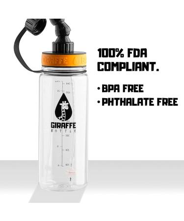 Giraffe Bottle Tower Hands-Free Drinking System | Clear Tritan Bottle 15 Inch | Pack of 1 - Buy Online on GoSupps.com