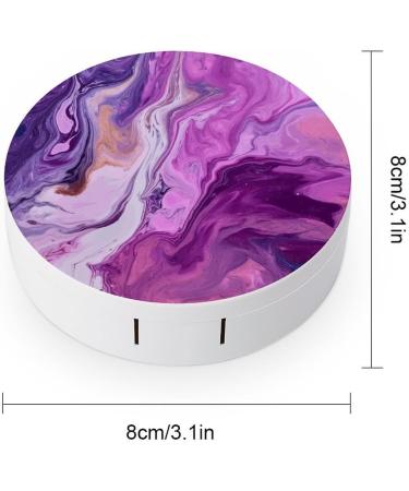 Buy Stylish Marble Purple Contact Lens Case - Travel-Friendly Lens Care Box - Buy Online on GoSupps.com
