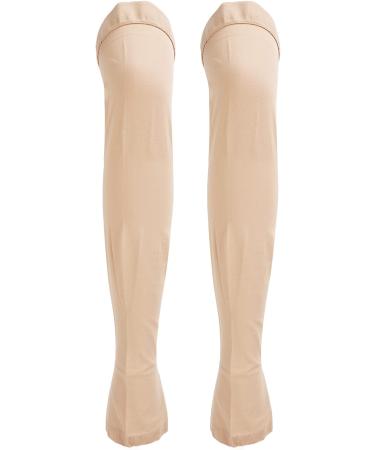 3XL Beige Open Toe Thigh High Compression Stockings | 23-32mmHg Toeless Support for Varicose Veins | International Shipping Available - Buy Online on GoSupps.com