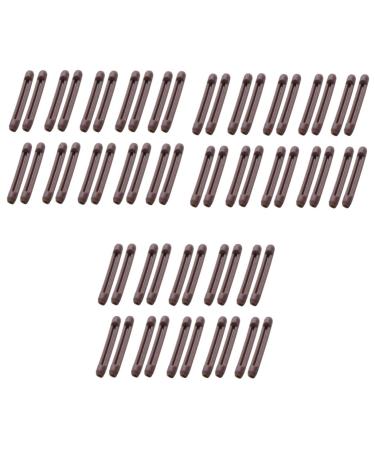 Healeved 60 pair of glasses bone holders temple cover made of silicone glasses holder made of silicone glasses socks glasses frame cover glasses covering glasses cover glasses brown pipe brownx3st 5.6x0.79cmx3pcs