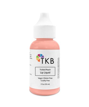 TKB Lip Liquid Color|Liquid Lip Color for TKB Gloss Base  DIY Lip Gloss  Pigmented Lip Gloss and Lipstick Colorant  Moisturizing  Made in USA (1floz (30ml)  Tickled Peach) Tickled Peach 1 Fl Oz (Pack of 1)