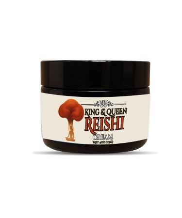 Reishi Mushroom Cream Immune & Stress-Calm Support | Ganoderma lucidum Adaptogen with Tremella Hydration Complex | 4 oz King & Queen Wellness