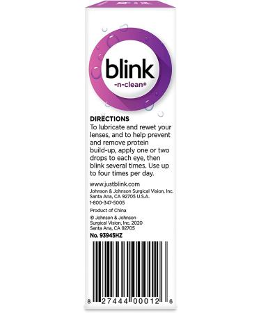 Blink-N-Clean Lens Drops 0.5 oz - 2 Pack | Complete Eye Care Solution - Buy Online on GoSupps.com