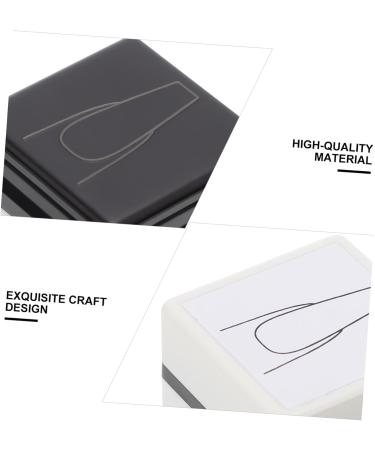 Healeved Nail Practice Stamp Stamping Manicure Tool Manicure Stamper Manicure Accessory Nail Art Practice Tool Painting Practicing Stamper Nail Art Salon Practice Supply White Mold Plastic 3.6x3.6cm White - Buy Online on GoSupps.com