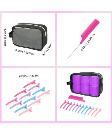 Hair Rollers Curlers Set 38 Pcs with Self Grip Velcro Rollers and Heatless Styling Tools - Ideal for Long, Medium, and Short Hair - Includes Large Cosmetic Bag and Duckbill Clips - Buy Online on GoSupps.com