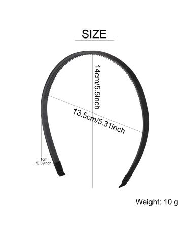 Lawie 20 Pack Women's Plain Fabric Covered Thin Black Headband Set - Elastic Hair Hoop Holder DIY Accessories - Buy Online on GoSupps.com