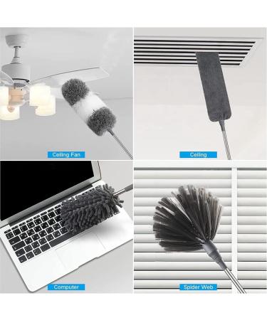 korvre 7PCS Washable Dusters for Cleaning Ceiling Fan High Ceiling Blinds Furniture - Buy Online on GoSupps.com