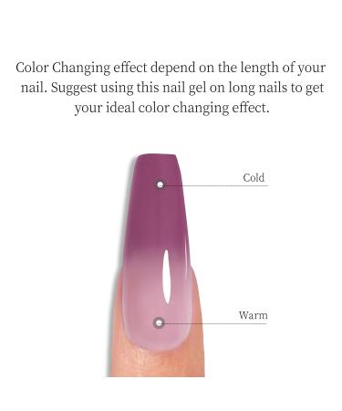 Buy MAYCHAO 15ML Color Changing Gel Nail Polish - Indigo-Coral Temperature Change Soak Off - Perfect for Nail Art & DIY Gifts - Free International Shipping - Buy Online on GoSupps.com
