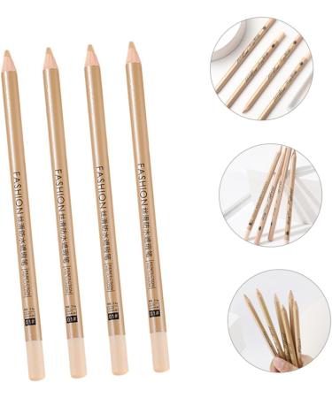 CRILSTYLEO 4pcs Concealer Pen Light Concealer Makeup Concealer Blemish Concealer Pot Concealer White Wooden - Buy Online on GoSupps.com