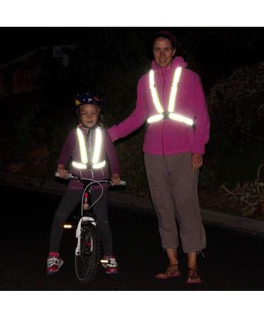 Adjustable High Visibility Reflector Vest for Biking & Jogging | Safety Vest with Strap Bracelet for Men & Women - Buy Online on GoSupps.com