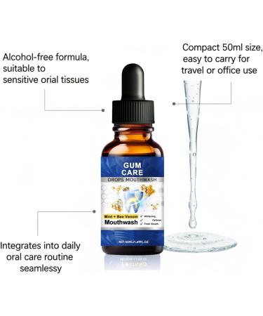 Rolimey BeeTakt Bee Venom Dental Treatment Drops Mouthwash Bain De Bouche Concentr R parateur Pour Les Gencives Bain De Bouche Nettoyant Doux Rolimey limine La Mauvaise Haleine (8PCS) - Buy Online on GoSupps.com