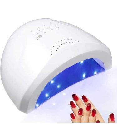 Squado semi-Permanent LED nail stove for manicure and pedicure UV lacquer nail dryer 48 W automatic start sensor with the possibility to set 3 Timer 5S-30S-60s