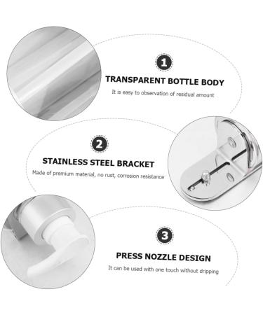 Alipis 1pcs Soap Liquid Bottle Wall Hanging Bracket Wall Lotion Pump European Style Toiletries - Buy Online on GoSupps.com