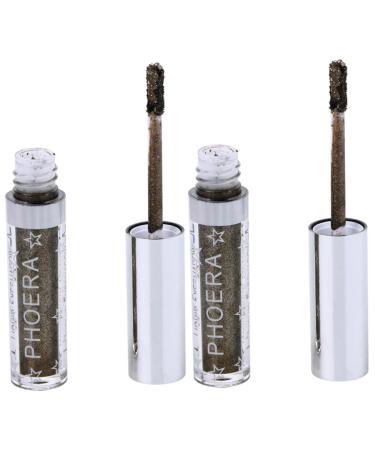 Beavorty Makeup Eyeshadow 2pcs glitter eye shadow color eyeliner glow eye powder liquid eyeliner flash liquid eyeshadow