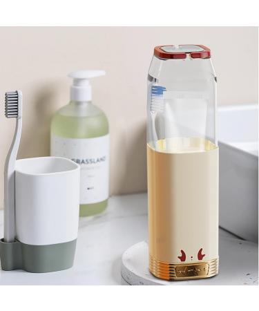 Awakentti Portable Toothbrush Case & Toothpaste Container - Travel Holder for Bathroom School Camping & Work - Buy Online on GoSupps.com