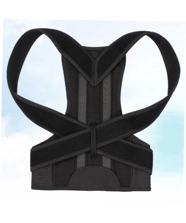 Buy Healeved Back Posture Brace | Hunchback Support Belt for Improved Posture - Adjustable Shoulder Strap - 31x26.5CM Black | International Shipping - Buy Online on GoSupps.com
