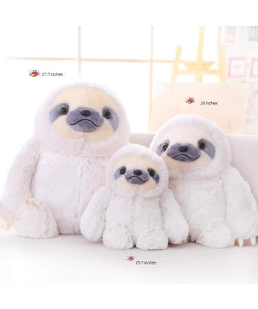 Winsterch Large Ivory Sloth Teddy 15.7 inches - Cuddly Plush Stuffed Animal Toy for Birthday Gifts - Buy Online on GoSupps.com