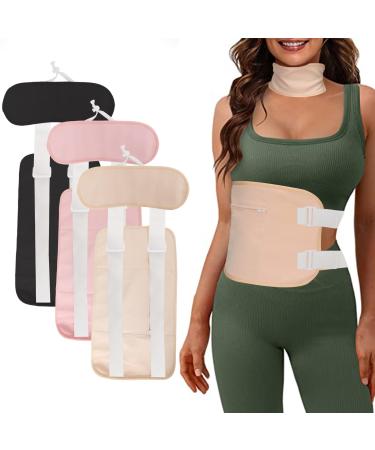 Castor Oil Pack Castor Oil Pack Kit for Waist and Neck Leak-Proof Design Adjustable Size Organic Cotton Flannel Khaki