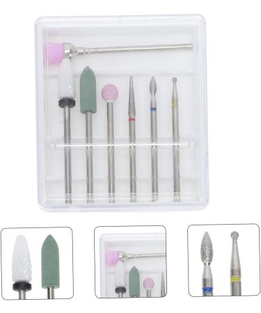 Beavorty 1 Set grinding head steel manicure drill bits nail art drill kit nail polishing tool nail drill bits nail drill kit acrylic to rotate Tungsten steel pedicure file round head - Buy Online on GoSupps.com