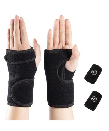 Fereesaoi Carpal Tunnel Wrist Brace Night Support - Wrist Splint Arm Stabilizer and Wrist Wraps for Carpal Tunnel Syndrome Pain Relief Hand Brace Fit Tendonitis Sprain Arthritis RSI (Left)