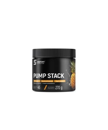 INSPORT Nutrition - Pump Stack - Multi-component product - AAKG - Citrulline malate - Taurine - Vitamin B6 - Professional Sports Supplement - 45 Servings - 270g Powder - Taste: (Pineapple)