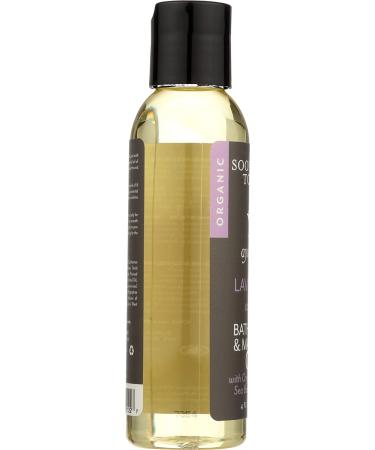 Organic Lavender Massage Oil - Soothing Touch Ayurveda, 4 Oz | Calming Bath & Body Oil - Buy Online on GoSupps.com